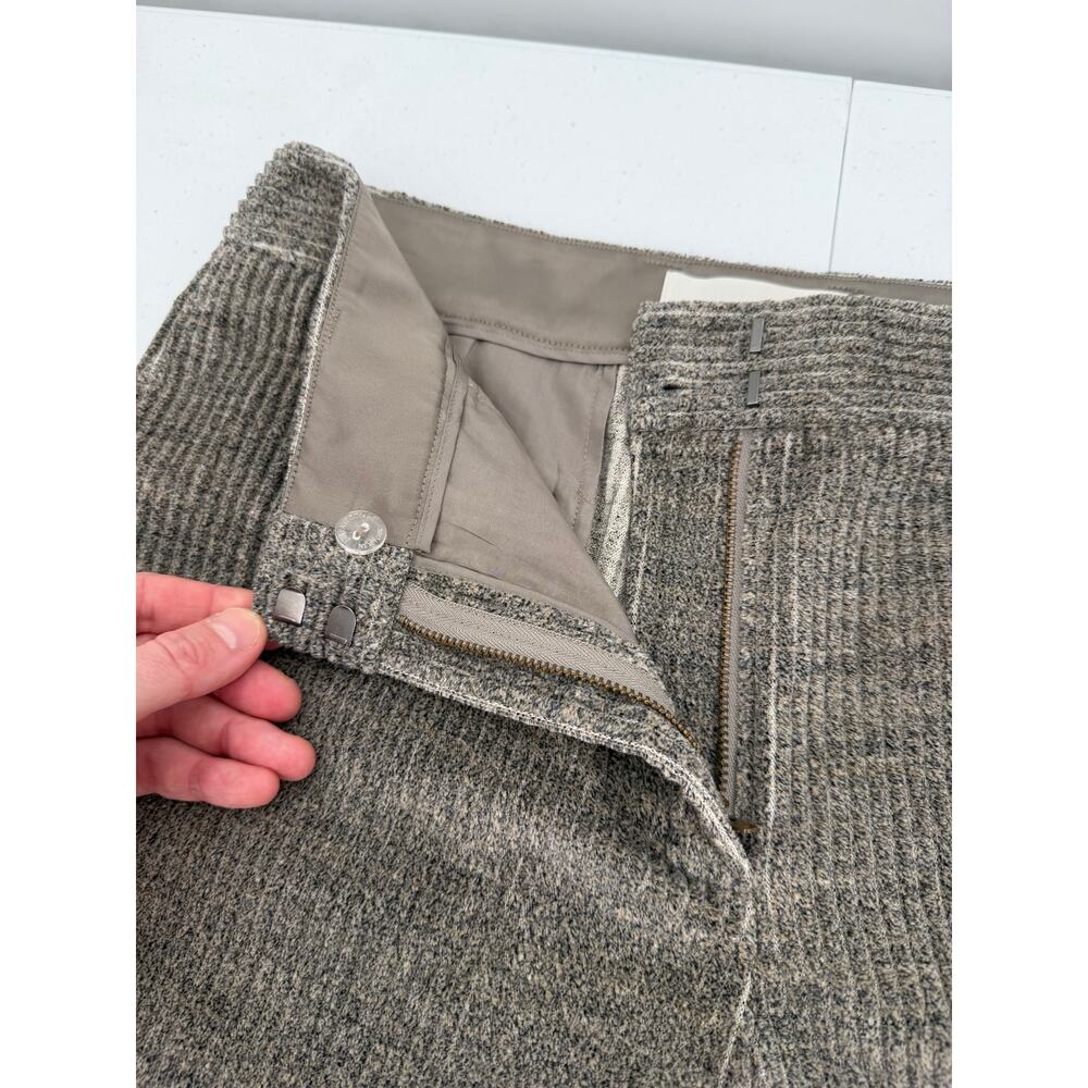 NWT Lafayette 148 New York Black/Gray Corduroy Wide Leg Pants Size 8 - Picture 4 of 14
